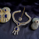 Sapphire Blue Emerald-Cut Jewelry Set