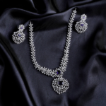 Amethyst Leaf Marquise Jewelry Set