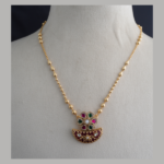 Elegant Meenakari Multicolour Floral Pendant Necklace
