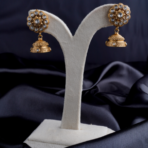 Antique Gold Matte Jhumka Earrings