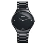 Rado True Thinline Black Dial Ceramic Watch For Men
