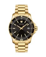 Movado Series 800 Black Dial Gold 2600145