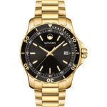 Movado Series 800 Black Dial Gold 2600145