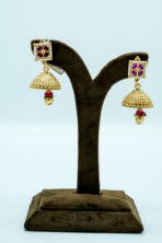 Royal Champagne Gold Kundan Choker Set | Traditional Shadi Wear Fashion Jewellery with Teardrop Accents (83B) - Image 2