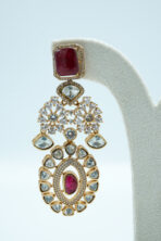 The Nazrana Ruby & Polki-Work Guluband – Grand Dulhan Set (53C) - Image 3