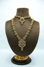 Royal Emerald V-Contour Statement Set – Rhodium Plated Luxury Zirconia Fashion Jewellery