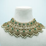 The Firdaus Emerald & Pearl Virasat Set – Grand Shringar Collection (4A)