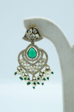 The Firdaus Emerald & Pearl Virasat Set – Grand Shringar Collection (4A) - Image 4