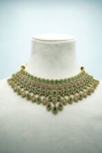The Firdaus Emerald & Polki Guluband – Shahi Shringar Set (67C)