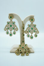 The Firdaus Emerald & Polki Guluband – Shahi Shringar Set (67C) - Image 3