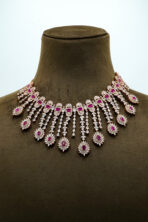 The Gul-E-Zahra Rose Gold Chandelier Set – Shahi Shringar Suite (14A)