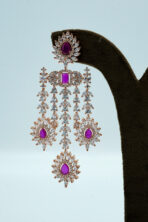 The Gul-E-Zahra Rose Gold Chandelier Set – Shahi Shringar Suite (14A) - Image 4