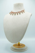 Royal Emerald Green & Zirconia Statement Choker Set – Rhodium Plated Luxury Bridal Fashion Jewellery - Image 5