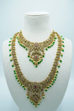 The Virasat Emerald Haar & Choker – Complete Bridal Shringar Set (4B)