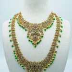 The Virasat Emerald Haar & Choker – Complete Bridal Shringar Set (4B)