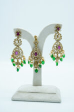 The Virasat Emerald Haar & Choker – Complete Bridal Shringar Set (4B) - Image 2