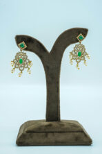 Midnight Blossom Gold-Tone Necklace Set – Black Onyx-Style & White Zirconia Floral Fashion Jewellery (19B) - Image 4