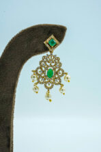 Midnight Blossom Gold-Tone Necklace Set – Black Onyx-Style & White Zirconia Floral Fashion Jewellery (19B) - Image 5