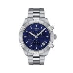 Tissot mens PR 100 Chrono Classic Stainless Steel Dress Watch Grey T1016171104100