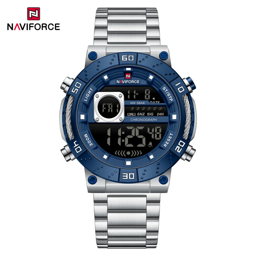 IMG-4395 Naviforce 9241S Modulus Men Watch - Silver-blue Regular - Image 1
