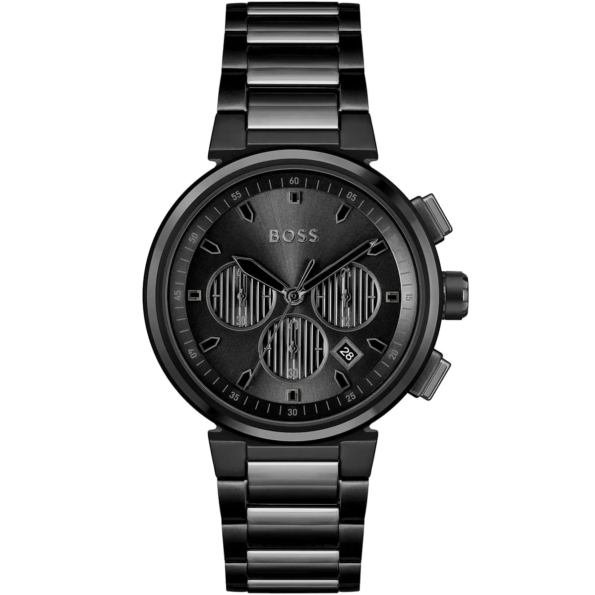 1514001-hugo-boss-watch-men-black-dial-metal-stainless-strap-quartz-battery-analog-chronograph-one Hugo Boss Watch For Men 1514001 - Image 1