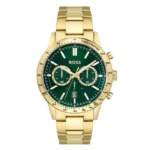 HUGO BOSS Allure Gold Stainless Steel Green Dial 1513923