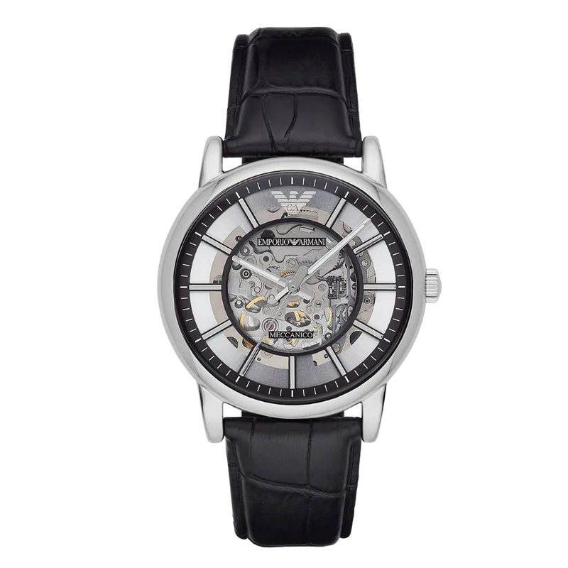 71926 Emporio Armani Meccanico Skeleton Dial Automatic Watch AR1981 - Image 1