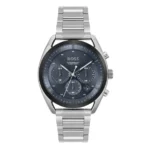 Hugo Boss TOP Silver Stainless Steel Blue Dial Chronograph Quartz Watch for Gents 1514093