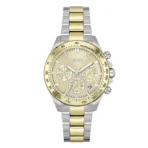 Hugo Boss Novia Two-tone Stainless Steel Beige Dial Chronograph Quartz Watch for Ladies 1502618