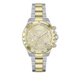 Hugo Boss Novia Two-tone Stainless Steel Beige Dial Chronograph Quartz Watch for Ladies 1502618