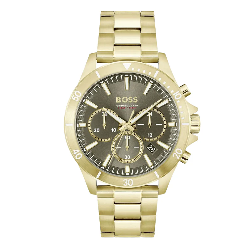 78077_2a864cac-12ab-4525-a1de-56f7c408b6cf Hugo Boss Gold Stainless Steel Grey Dial 1514059 - Image 1
