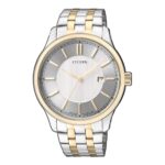 Citizen Two-tone Stainless Steel Silver Dial Quartz Watch for Gents - BI1054-55A