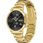 HUGO BOSS Integrity Gold Stainless Steel Black Dial 1513781 - Image 2