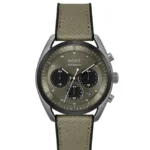 Hugo Boss TOP Green Dial Chronograph Quartz Watch for Gents 1514092