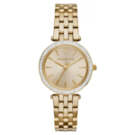 Michael Kors Darci Gold Stainless Steel Gold Dial Quartz Watch for Ladies - MK-3365