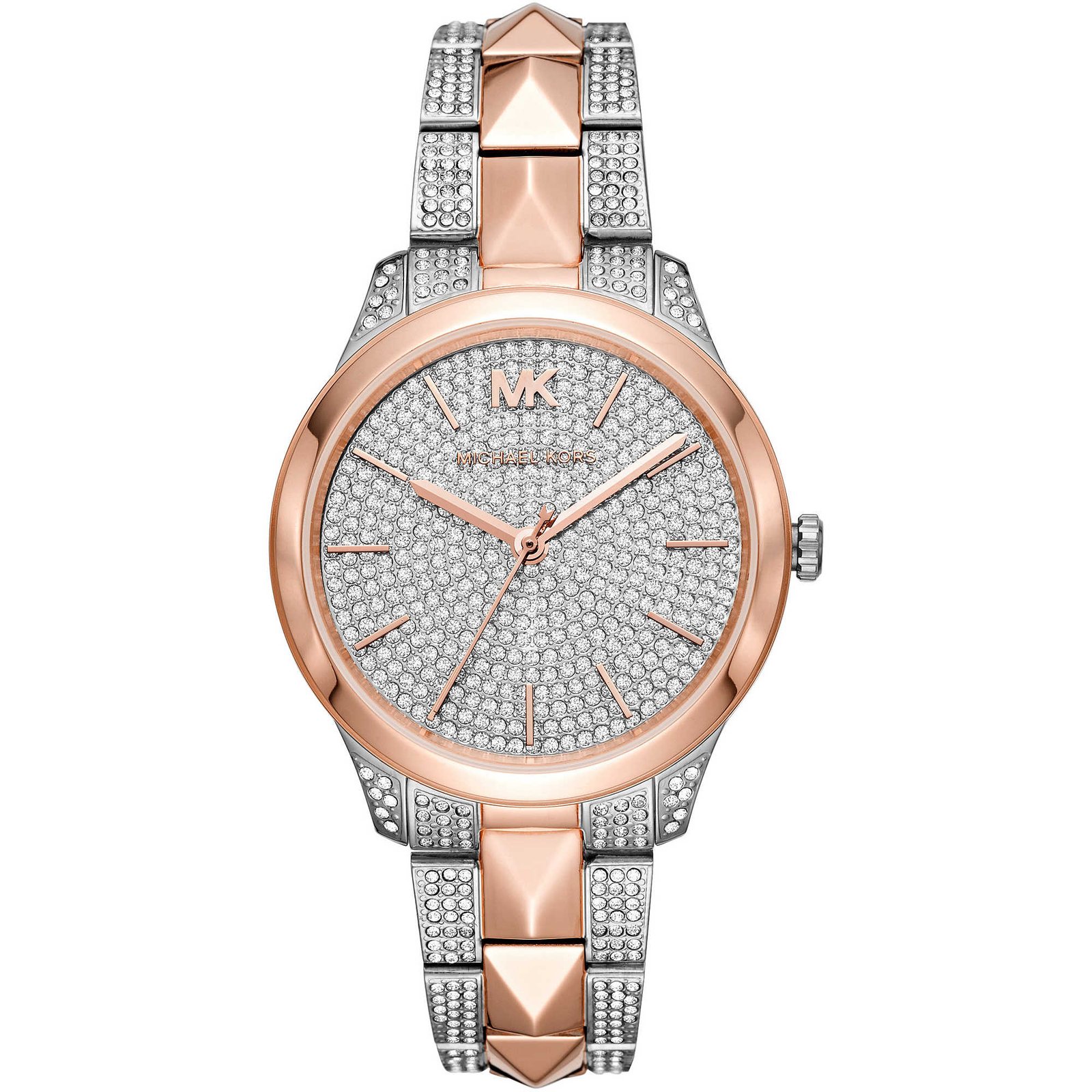 5d78cc53af737_MK6716 MICHAEL KORS RUNWAY MK6716 Steel Gold Rose Swarovski - Image 1