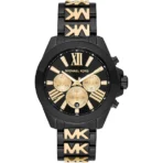 Michael Kors Wren Black Stainless Steel Watch for Ladies - MK6978
