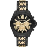 Michael Kors Wren Black Stainless Steel Watch for Ladies - MK6978