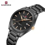 Naviforce NF 9276S Classic Date Watch Black - Image 2