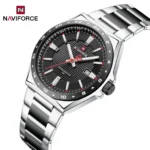 Naviforce NF 9266 Textured Dial Watch Black