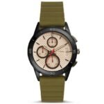 Women's Fossil Modern Pursuit Chronograph Green Strap Watch ES4041