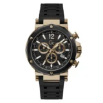 Gc Men's Watch Rose Gold & Gun-Metal Case Quartz Y53008G2MF